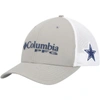 COLUMBIA COLUMBIA GRAY/WHITE DALLAS COWBOYS PFG BALL FLEX HAT