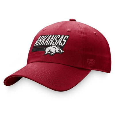 Top Of The World Cardinal Arkansas Razorbacks Slice Adjustable Hat