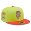 NEW ERA NEW ERA GREEN/RED SAN FRANCISCO GIANTS CYBER HIGHLIGHTER 59FIFTY FITTED HAT