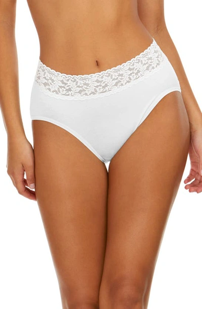 Hanky Panky Plus Size Supima® Cotton French Brief In White