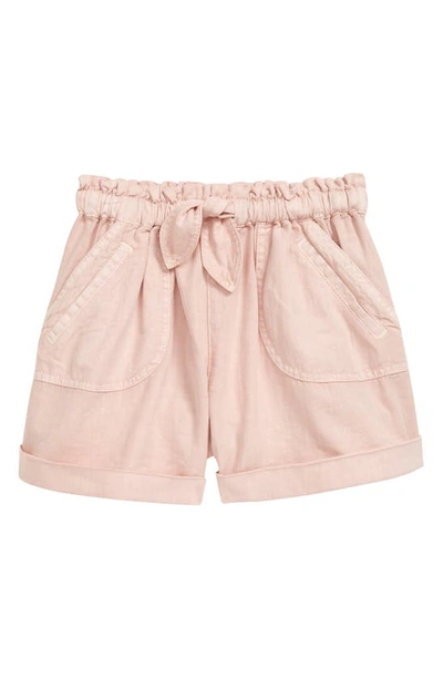 Zimmermann Kids' Embroidered-motif Drawstring Shorts In Dusted