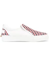 BUSCEMI crossed detail slip-on trainers,RUBBER100%