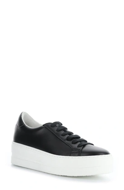 Bos. & Co. Mona Platform Slip-on Sneaker In Black Feel/ Patent/ Elastic