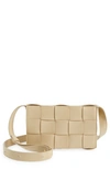 BOTTEGA VENETA INTRECCIATO LEATHER CROSSBODY BAG