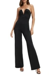 GOOD AMERICAN STRAPLESS SCUBA CREPE JUMPSUIT