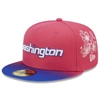NEW ERA NEW ERA  PINK WASHINGTON WIZARDS 2022/23 CITY EDITION OFFICIAL 59FIFTY FITTED HAT