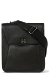 Akris Anouk Small Leather Messenger Bag In 009 Black