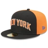 NEW ERA NEW ERA  BLACK NEW YORK KNICKS 2022/23 CITY EDITION OFFICIAL 59FIFTY FITTED HAT
