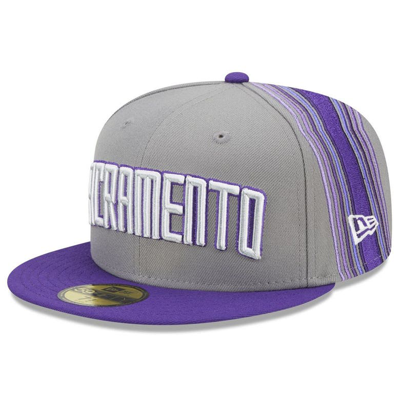 New Era Men's  Purple Sacramento Kings 2022/23 City Edition Official 59fifty Fitted Hat