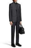 Zegna Men's Trofeo Milano Two-piece Wool Suit In Dk Gry Sld