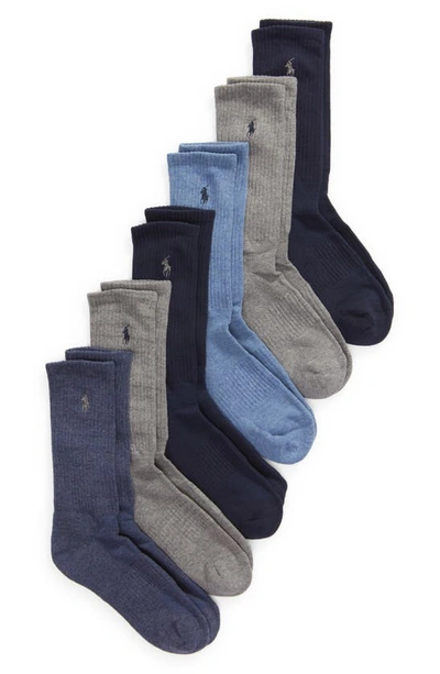 POLO RALPH LAUREN ASSORTED 6-PACK CREW SOCKS