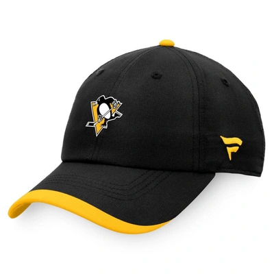 Fanatics Branded Black Pittsburgh Penguins Authentic Pro Rink Pinnacle Adjustable Hat
