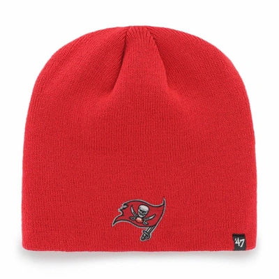 47 ' Red Tampa Bay Buccaneers Primary Logo Knit Beanie