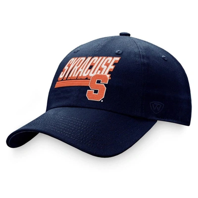 TOP OF THE WORLD TOP OF THE WORLD NAVY SYRACUSE ORANGE SLICE ADJUSTABLE HAT