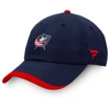 Fanatics Branded Navy Columbus Blue Jackets Authentic Pro Rink Pinnacle Adjustable Hat In Navy