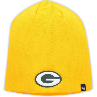 47 ' Gold Green Bay Packers Secondary Logo Knit Beanie