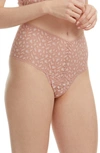 HANKY PANKY X-DYE LEOPARD PRINT RETRO LACE THONG