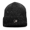 Fanatics Branded Black San Jose Sharks Authentic Pro Rink Pinnacle Cuffed Knit Hat In Black