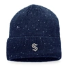 Fanatics Branded Deep Sea Blue Seattle Kraken Authentic Pro Rink Pinnacle Cuffed Knit Hat In Navy