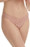 Hanky Panky Leopard Cross Dye V-kini In Desert Rose/ White