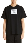 Burberry Prorsum Label Logo-patch Cotton T-shirt In Black