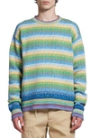 Marni Logo Intarsia Virgin Wool Sweater In Multicolour