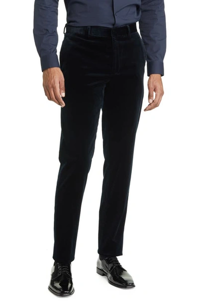 Theory Mayer Slim Straight Stretch Tuxedo Pants In Baltic
