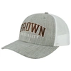 Legacy Athletic Men's Heather Gray, White Brown Bears Arch Trucker Snapback Hat In Heather Gray