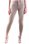 L'agence Slim-fit Cropped Jeans With Mid-rise Waist In Beige