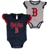 OUTERSTUFF NEWBORN & INFANT NAVY/HEATHERED GRAY BOSTON RED SOX SCREAM & SHOUT TWO-PACK BODYSUIT SET