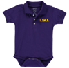 LITTLE KING INFANT PURPLE LSU TIGERS POLO BODYSUIT