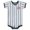 OUTERSTUFF INFANT WHITE NEW YORK YANKEES PINSTRIPE POWER HITTER COVERALL