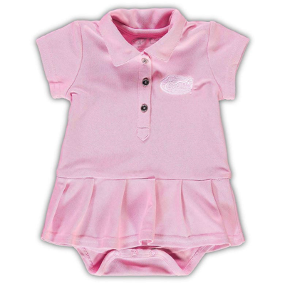 Garb Babies' Girls Infant  Pink Florida Gators Caroline Cap Sleeve Polo Bodysuit
