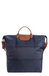 Longchamp Le Pliage 21-inch Expandable Travel Bag In Marine