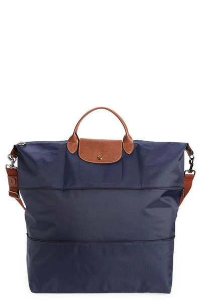 Longchamp Le Pliage 21-inch Expandable Travel Bag In Marine
