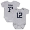 MITCHELL & NESS INFANT MITCHELL & NESS ROGER STAUBACH HEATHERED GRAY DALLAS COWBOYS MAINLINER RETIRED PLAYER NAME & 