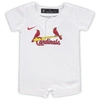 NIKE NEWBORN & INFANT NIKE WHITE ST. LOUIS CARDINALS OFFICIAL JERSEY ROMPER