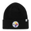 47 '47 BLACK PITTSBURGH STEELERS PRIMARY BASIC CUFFED KNIT HAT