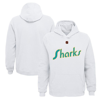 OUTERSTUFF YOUTH WHITE SAN JOSE SHARKS SPECIAL EDITION 2.0 PRIMARY LOGO FLEECE PULLOVER HOODIE