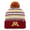 TOP OF THE WORLD TOP OF THE WORLD MAROON MINNESOTA GOLDEN GOPHERS DASH CUFFED KNIT HAT WITH POM