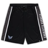 Fanatics Men's  Black Charlotte Hornets Big And Tall Referee Iconic Mesh Shorts In Black