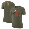 Nike Olive Army Black Knights 1st Armored Division Old Ironsides Operation Torch T-shirt In Green