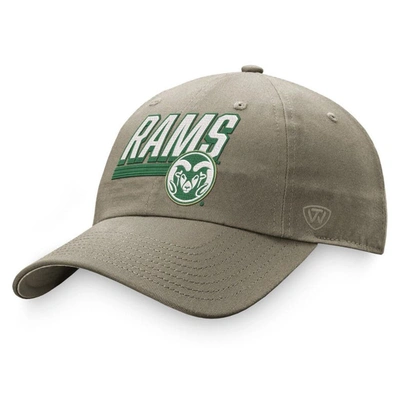 TOP OF THE WORLD TOP OF THE WORLD KHAKI COLORADO STATE RAMS SLICE ADJUSTABLE HAT