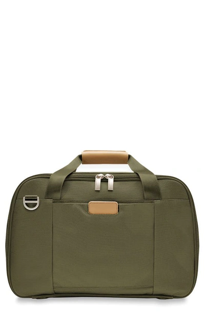 Briggs & Riley Baseline Expandable Cabin Bag In Olive