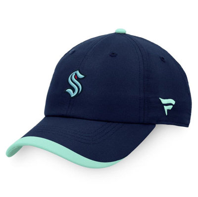 Fanatics Branded Deep Sea Blue Seattle Kraken Authentic Pro Rink Pinnacle Adjustable Hat