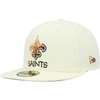 NEW ERA NEW ERA CREAM NEW ORLEANS SAINTS CHROME COLOR DIM 59FIFTY FITTED HAT