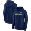 Fanatics Branded College Navy Seattle Seahawks Checklist Crossover V-neck Pullover Hoodie In Navy