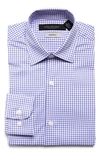 ANDREW MARC KIDS' SKINNY FIT WINDOWPANE CHECK STRETCH BUTTON-UP SHIRT