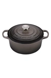 Le Creuset Signature 4.5-quart Round Enamel Cast Iron Dutch Oven In Oyster