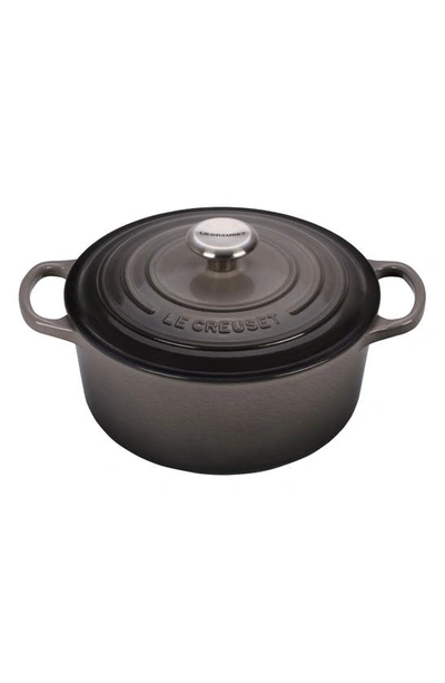 LE CREUSET LE CREUSET SIGNATURE 4.5-QUART ROUND ENAMEL CAST IRON DUTCH OVEN